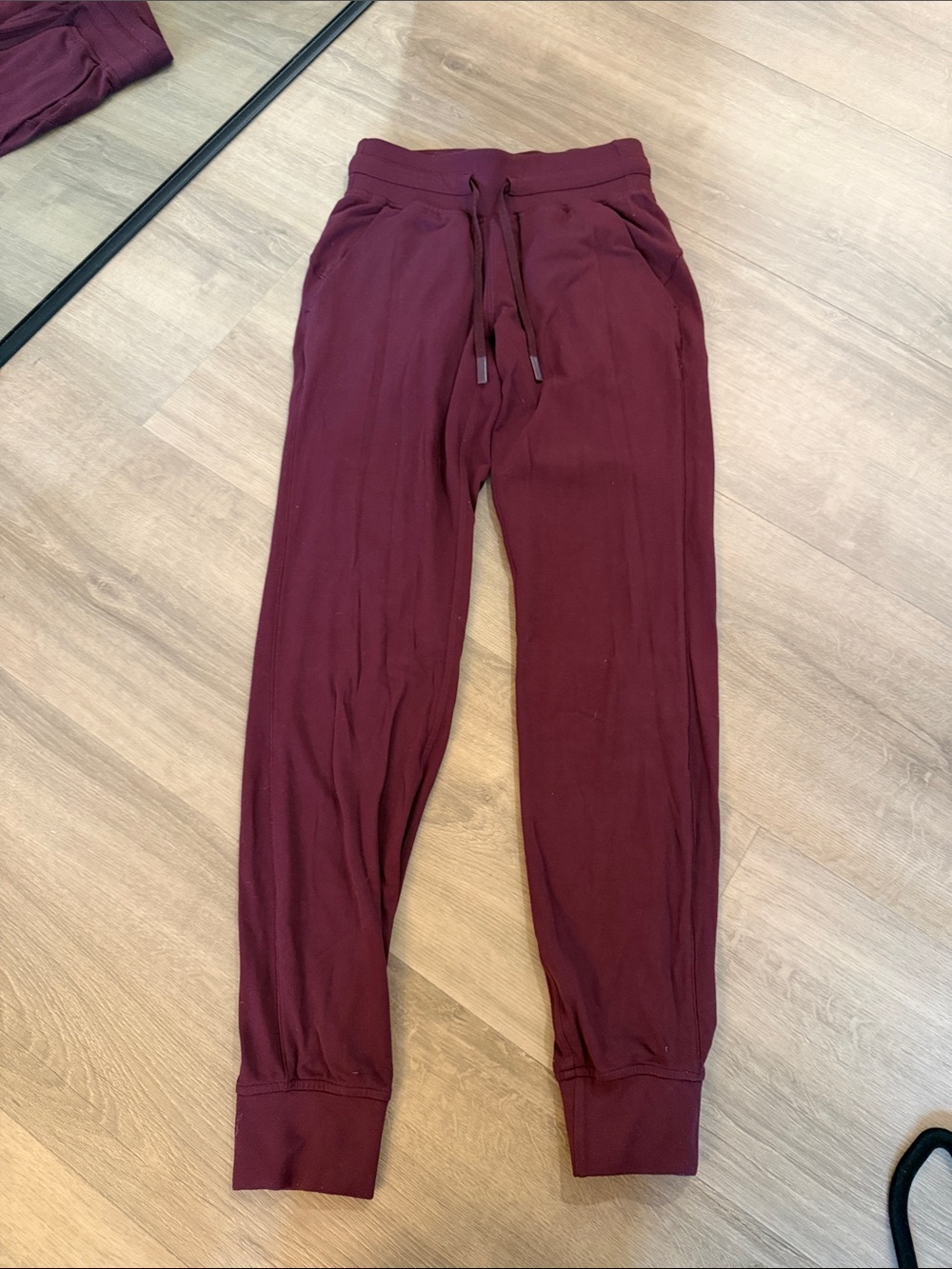 lululemon athletica Maroon Drawstring Jogger Pants